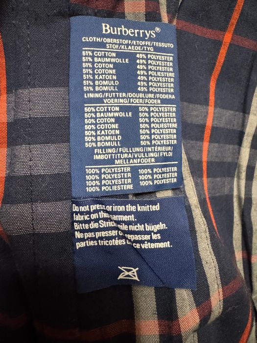 Vintage Men’s Burberry Nova Check Blue Vest Gilet.