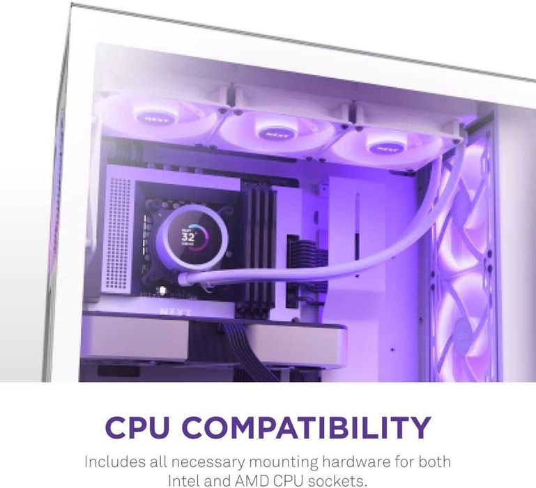 NZXT Kraken 360 RGB 360mm AIO LCD – NOU cu garantie, fără ventilatoare