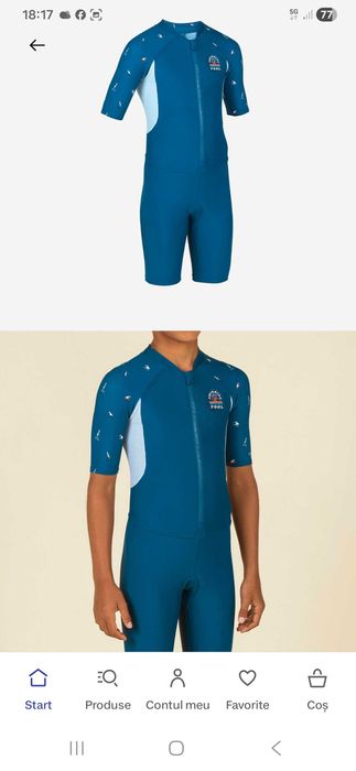 Vand costum innot 8-9 ani decathlon