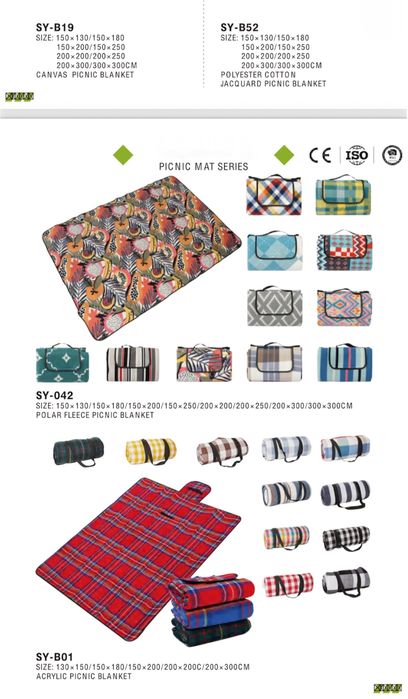 Пледы для пикника