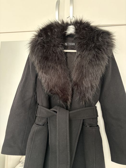 Palton dama negru Zara S