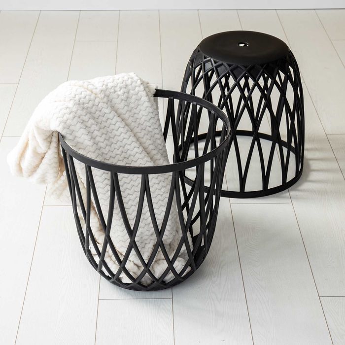 Табурет-корзина пластиковый