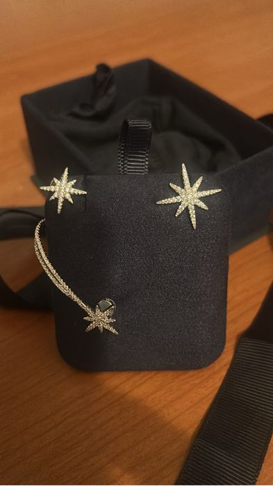 Серебряные ассиметричные серьги Apm Monaco