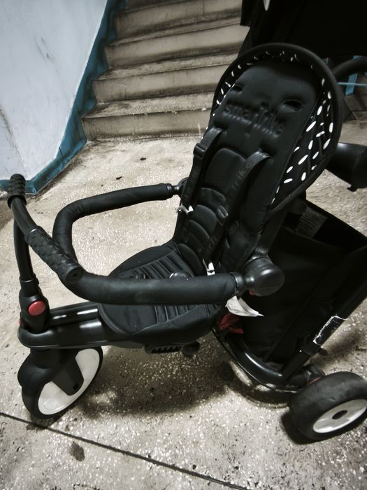 Tricicleta pentru copii Smart Trike STR5 Black/White 7 in 1, ultrapliabila