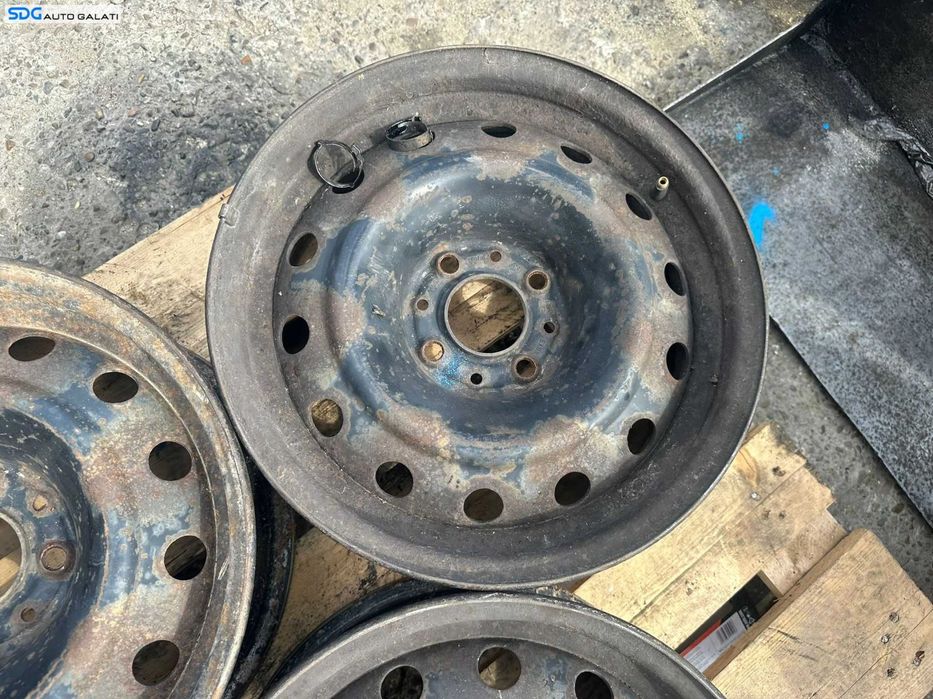 Set 4 Jante Roti Tabla 15 R15 Peugeot Partner 2002 - 2008 Cod 2150740 [X4046]