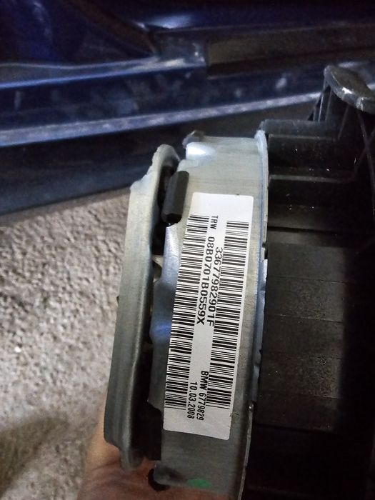 Volan BMW sport 3 spite, piele , comenzi , complet cu airbag