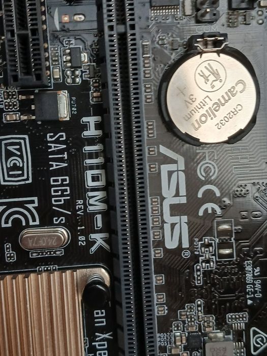 I3 7100 + asus H110M-K и блок питания