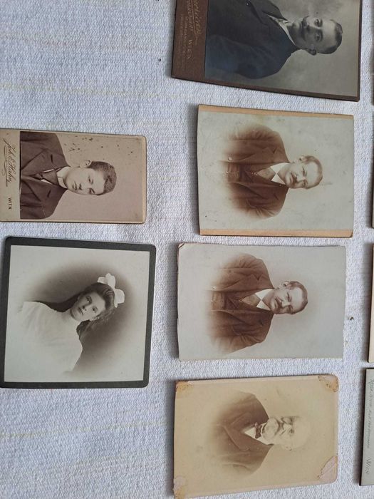 fotografii pe carton tip cdv 11/6,5 cm vechi