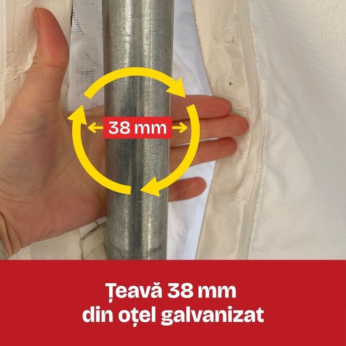 Cort de grădină 3×4 m Cortis profesional, prelată UV 500 g/mp - Transport gratuit