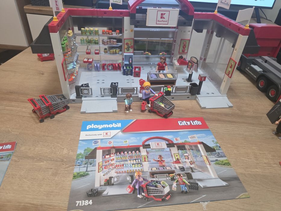 Playmobil, magazin Kaufland, Tir, casa de marcat, masinuta