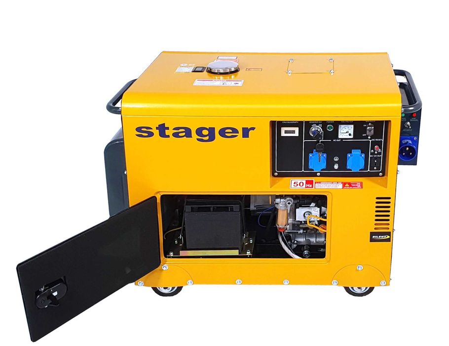 Generator Insonorizat Automatizat Stager DG 5500S+ATS, Diesel, 5 kVA
