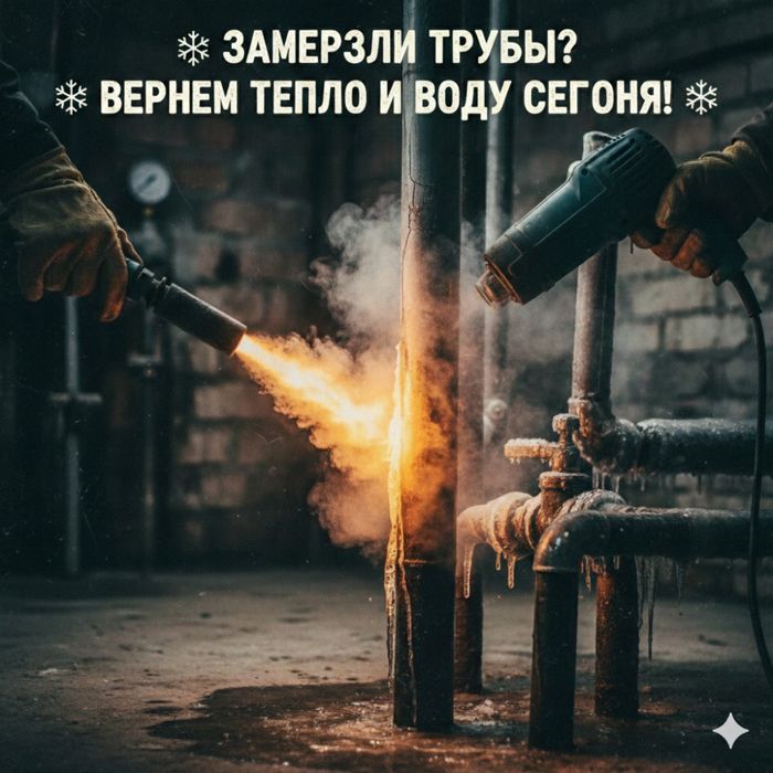 Разморозка систем отопления и водоснобжения