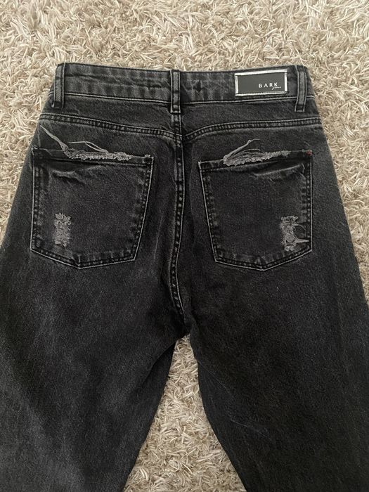 Сиви дънки със скъсан ефект 34 размер