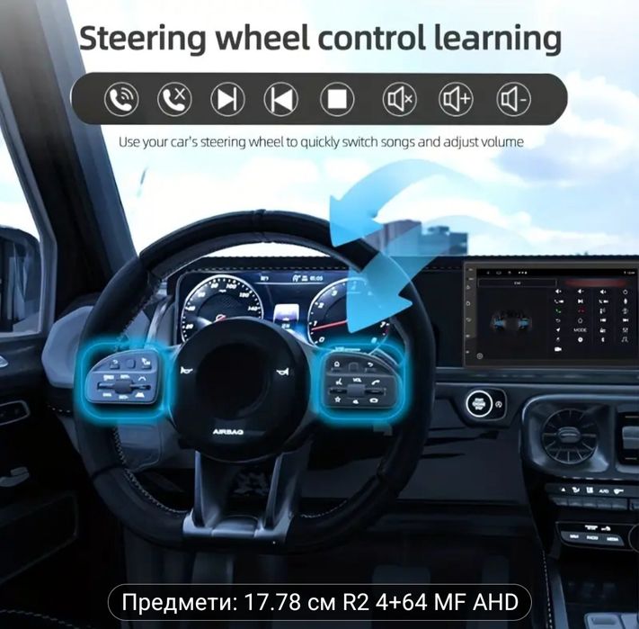 Мултимедия  4GB / 64GB - Андроид 14