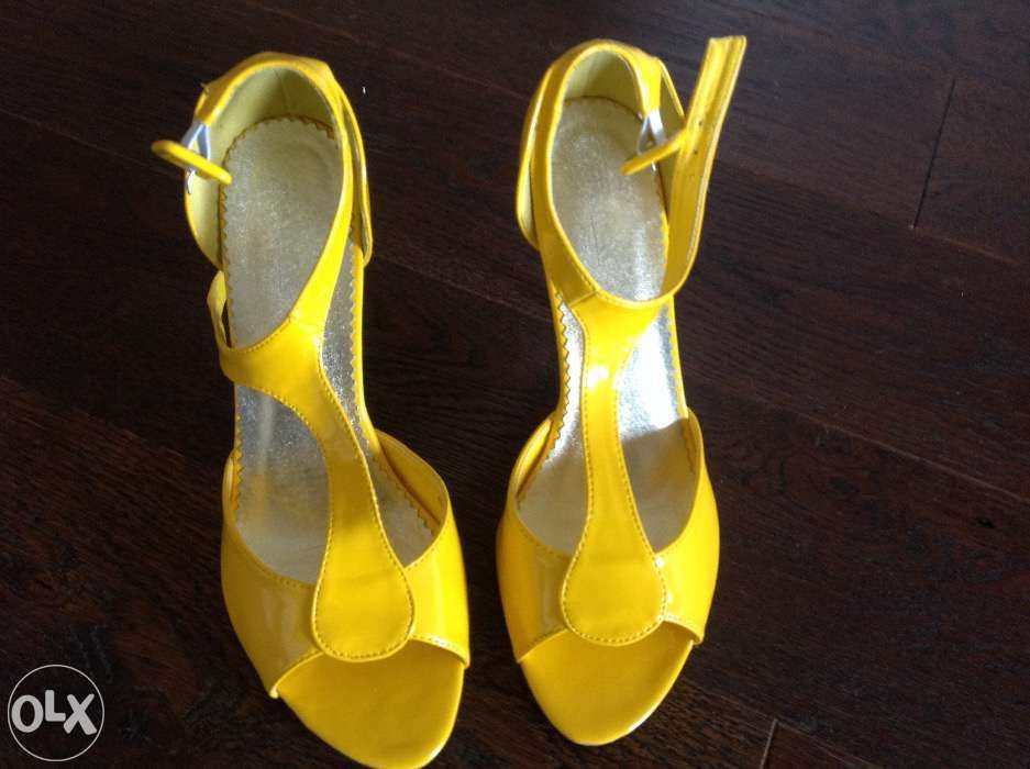 Sandale galben neon