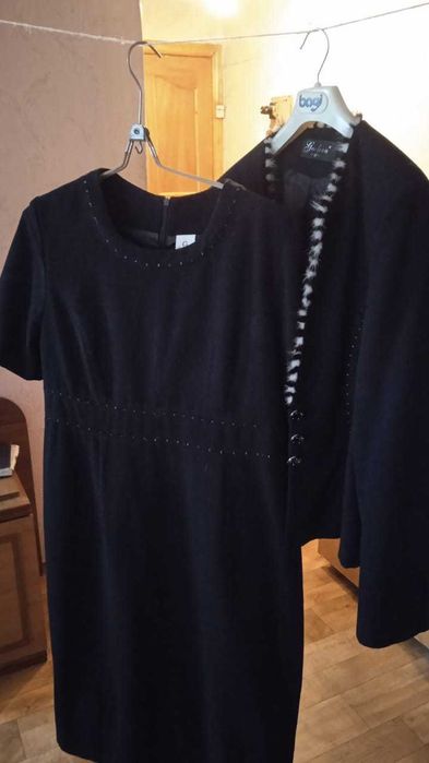 чёрное Платье-костюм