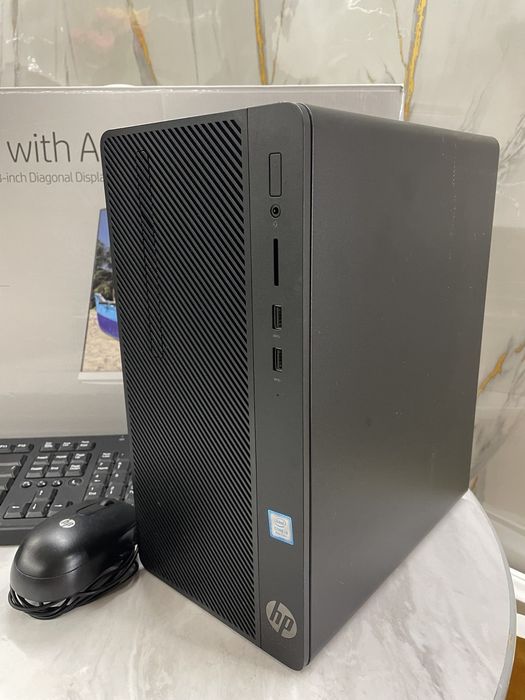 HP Core i3-8100 / 4GB RAM / 1TB HDD + Monitor HP 24" IPS (Built-in Aud