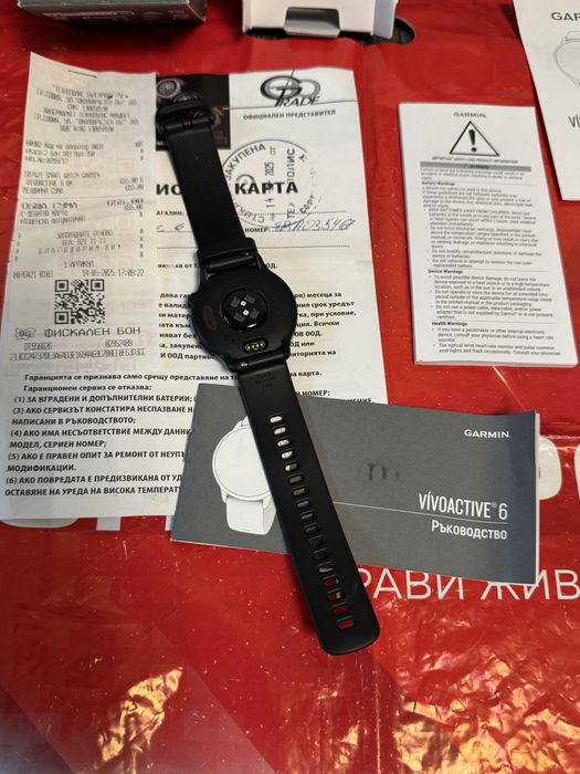 КАТО НОВ 45mm Garmin VIVO ACTIVE 6 Гаранция Technopolis Black
