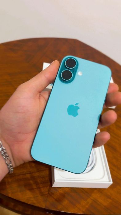 iphone 16 teal 128gb cu 100% bateria