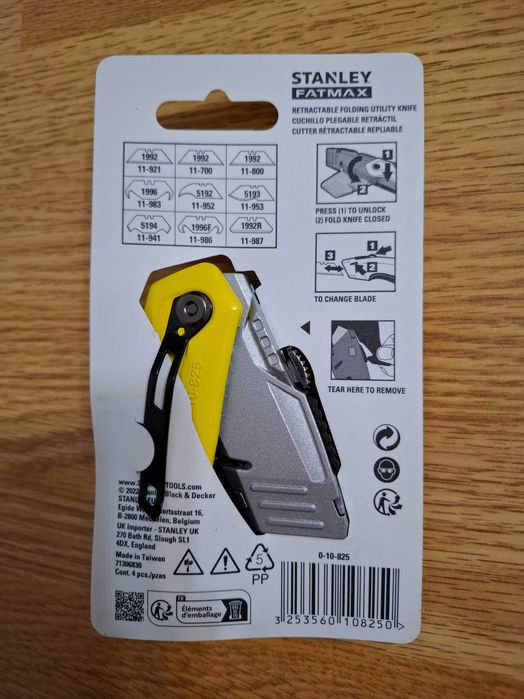 Cutter pliabil lama trapezoidala retractabila Stanley FatMax 0-47-681