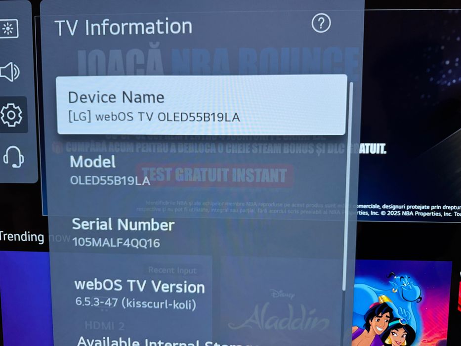 Televizor Oled LG B2 55"