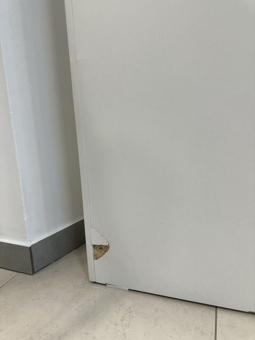 Ресепшн из материала лдсп белый-серый