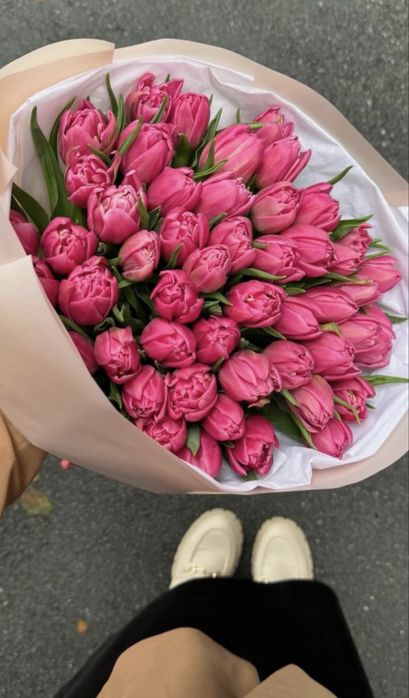 Тюльпаны свежие красивые и крупные Астана