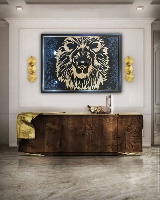 Картина в наличии. Абстрактный лев