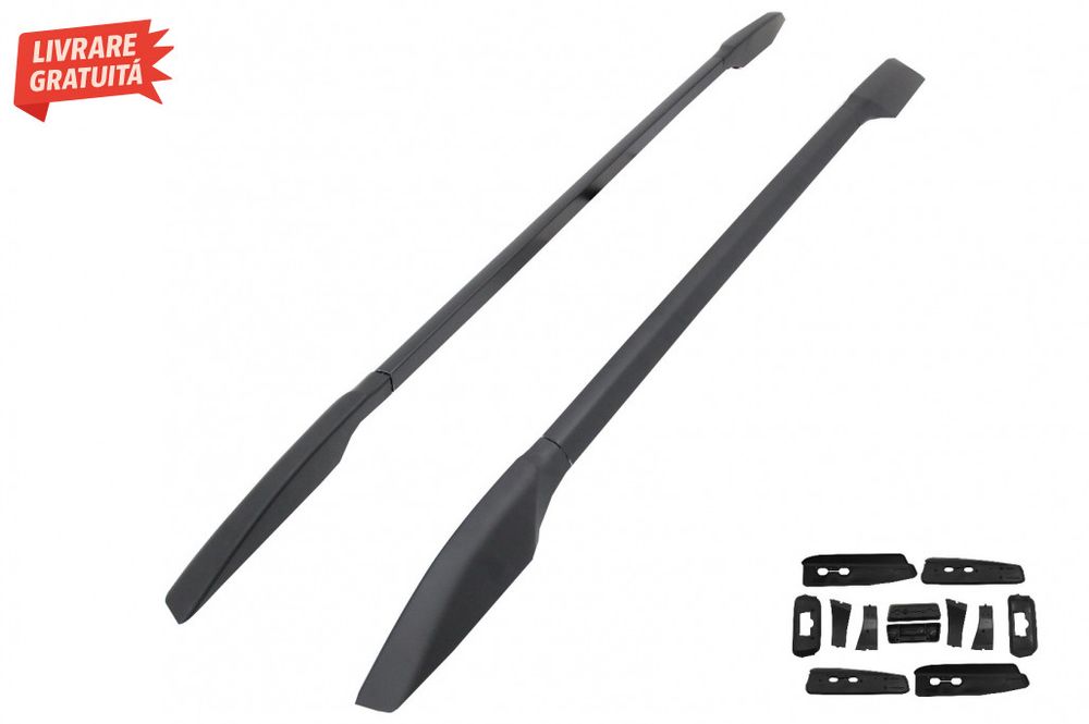 Bare Verticale Toyota Land Cruiser Prado J150 (2009+) Negru Mat