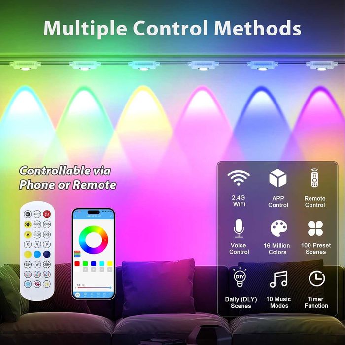 Instalatie permanenta 15 metri de Lumini LED Smart Exterior RGB