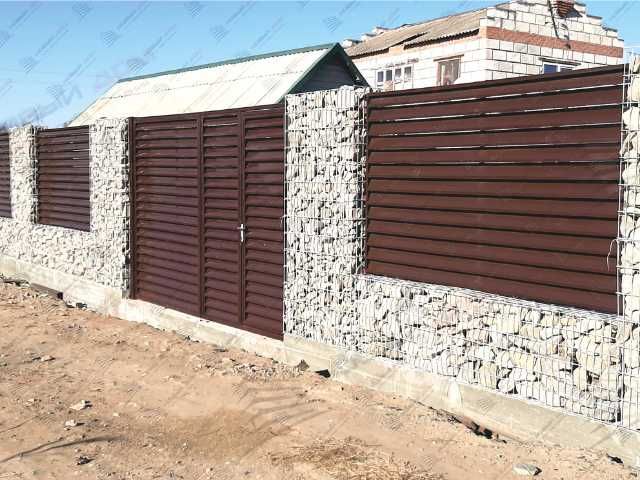 Забор жалюзи горизонтальный