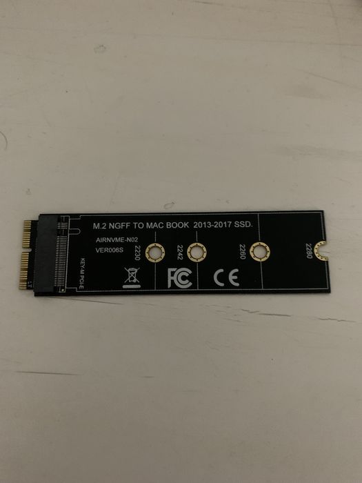 SSD переходник для Macbook 2013 по 2017