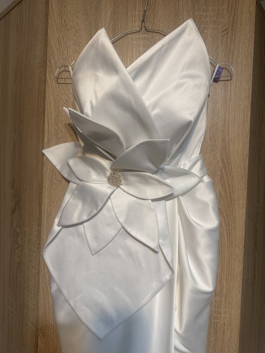 Rochie alba Acob à porter