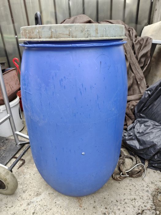 Bidon butoi plastic 120 litri cu capac