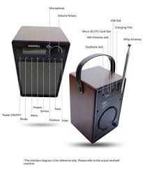 Radio AM/FM, acumulator intern, bluethoot, USB, SD-card