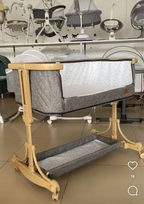 Детская приставная кроватка