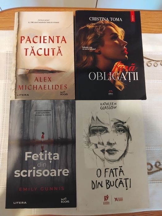Set 4 cărți cu Pacienta tăcută