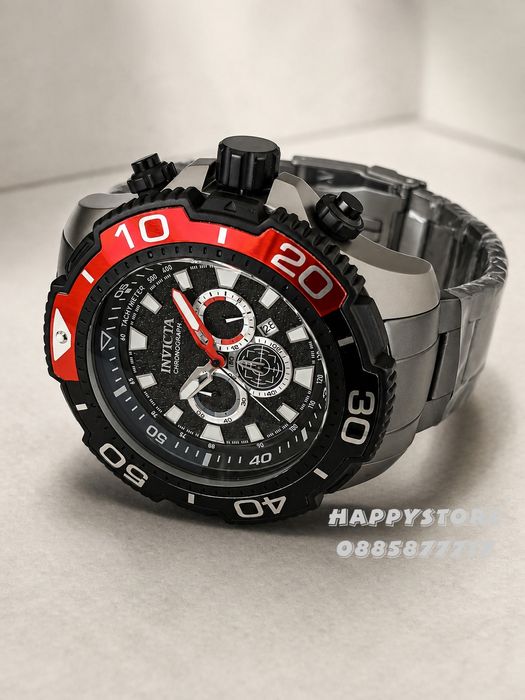 INVICTA Commandor Titanium Red 71 mm, Инвикта нов мъжки часовник