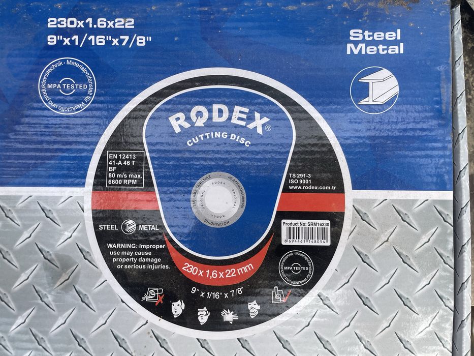 отрезные диски по металлу новые RODEX