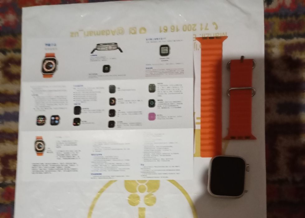 SMART WATCH T800 ULTRA  qoʻlbilan boshqariladi