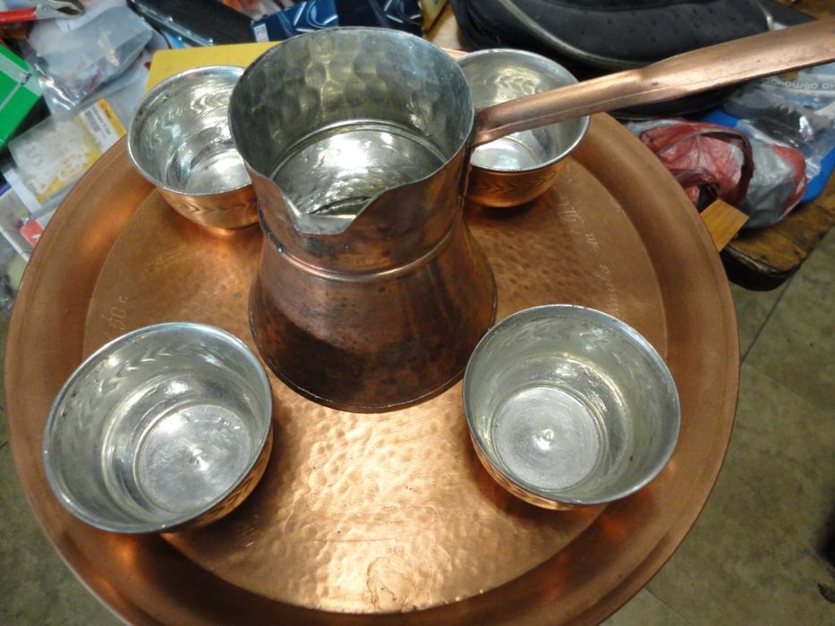 Самовари,стакани,мелничка 1917 г,бакърени сервизи,джезве