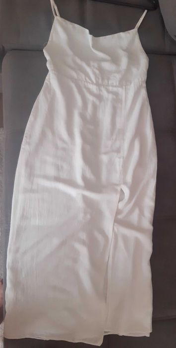 Белое платье, лён