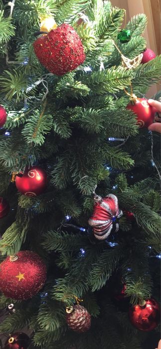 Изкуствена елха LUX-жилкова с 2D и 3D клони 150 см