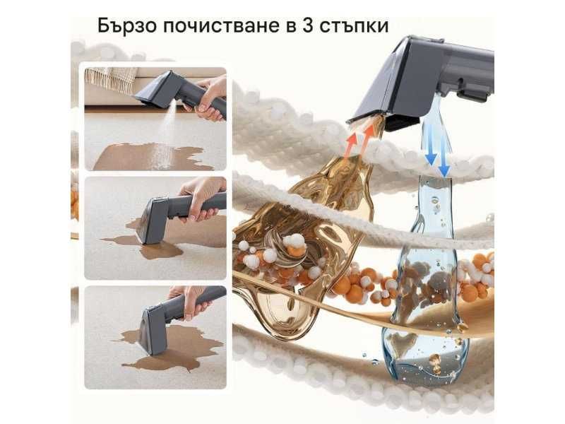 Перяща Прахосмукачка Lubluelu Cleaner3G - 600W, 18 kPa, Черна