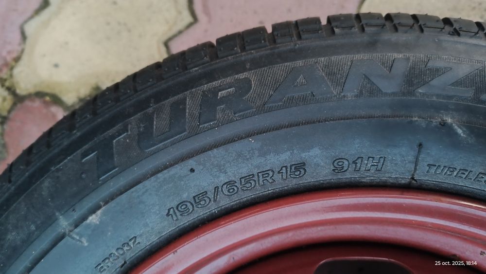 Rezerva cauciu+janta Peugeot R15