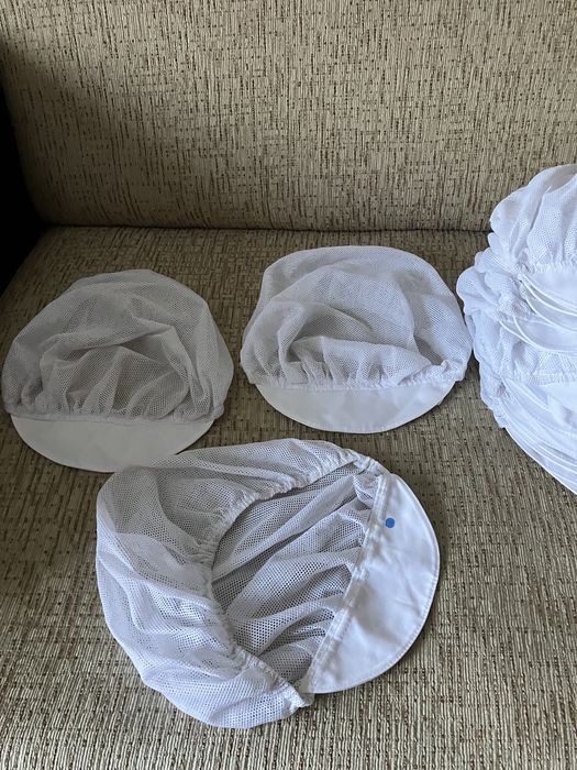 set bonete albe (de protecție)