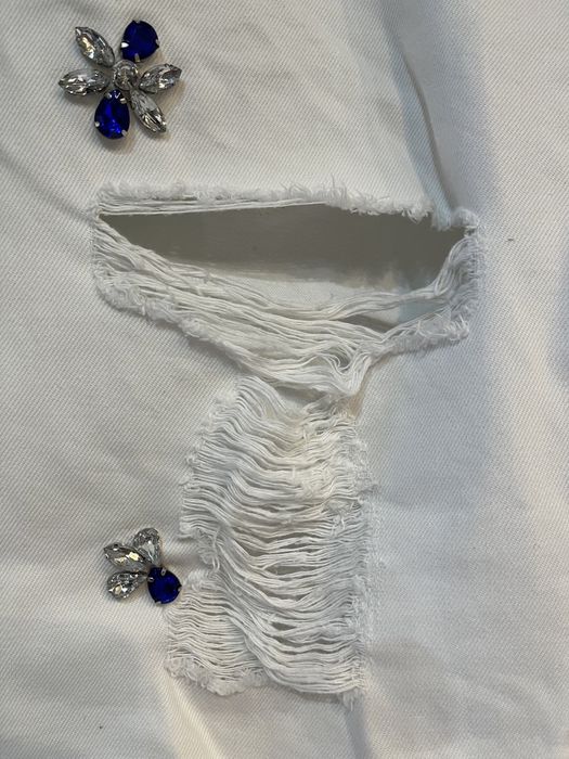 Pantaloni albi dama Nissa