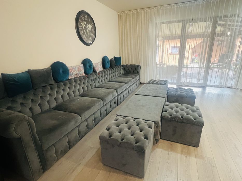 Canapea model Chesterfield extensibila