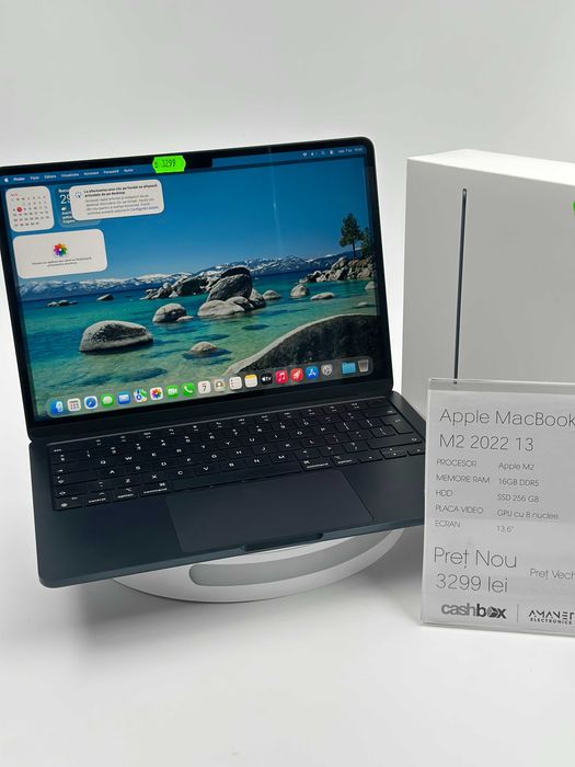 Apple MacBook Air A2681 M2 2022 16GB RAM DDR5 SSD256 GB Garantie 24 Luni CashBox
