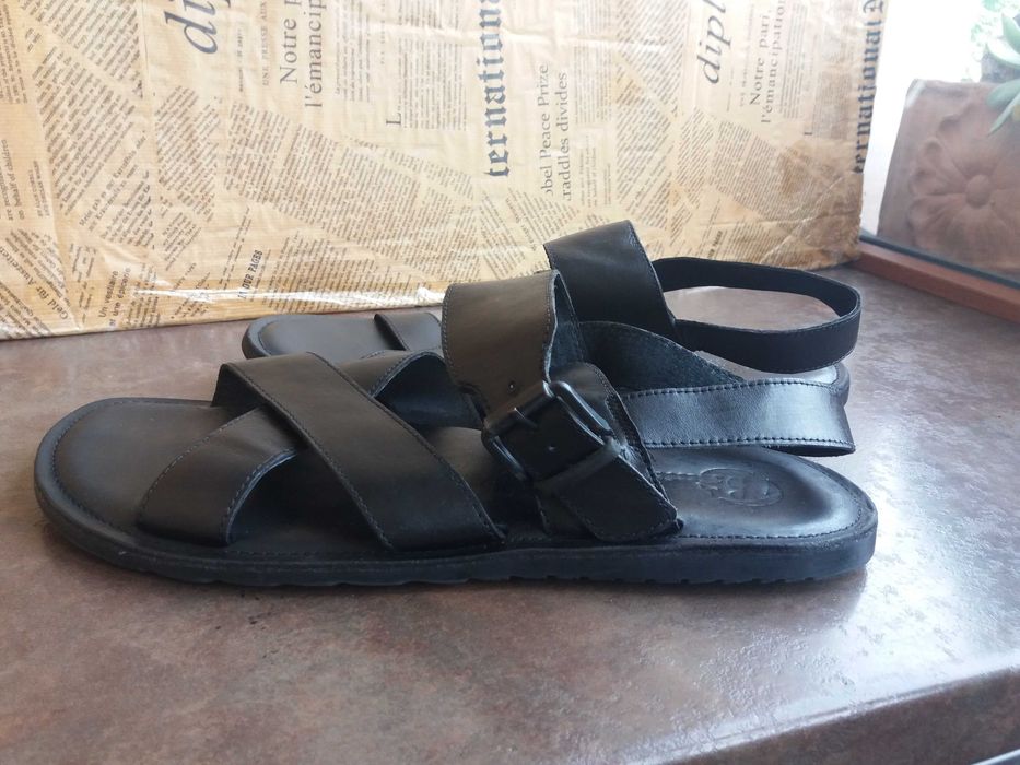 мъжки сандали,Bata,летни отворени обувки,черни кожени сандали